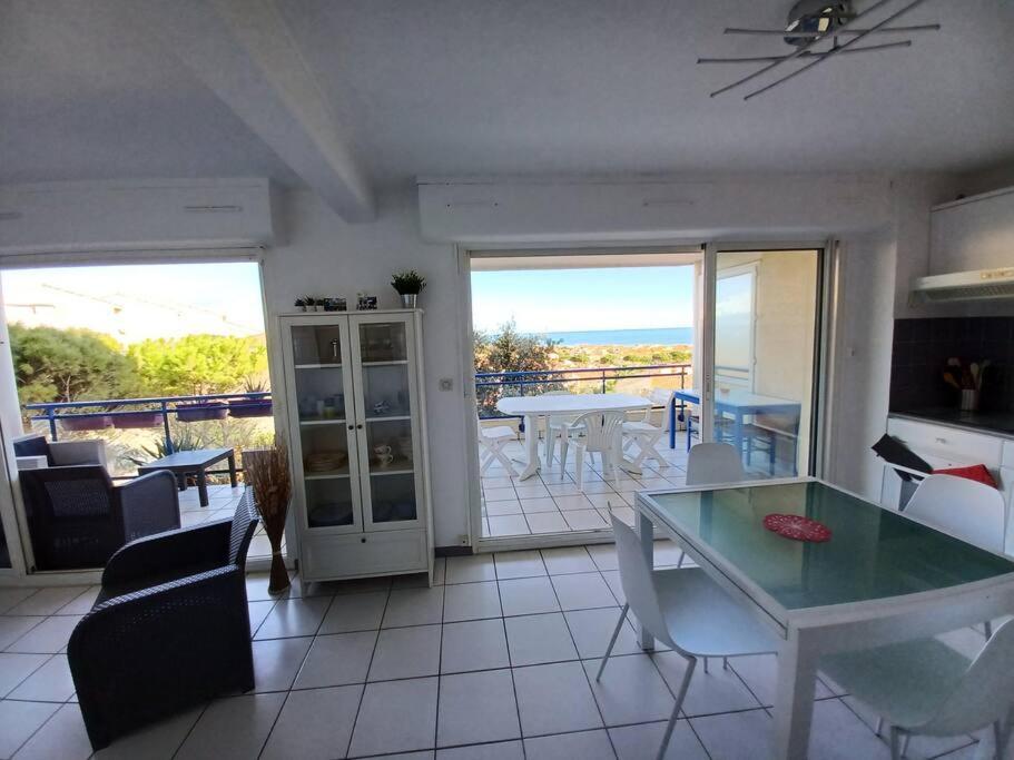 Plain-Pied, Terrasse, Piscine, Pleine Vue Mer, Plage A 6' A Pied, Parking, Wifi Fleury  Exterior photo