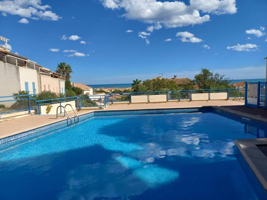 Plain-Pied, Terrasse, Piscine, Pleine Vue Mer, Plage A 6' A Pied, Parking, Wifi Fleury  Exterior photo