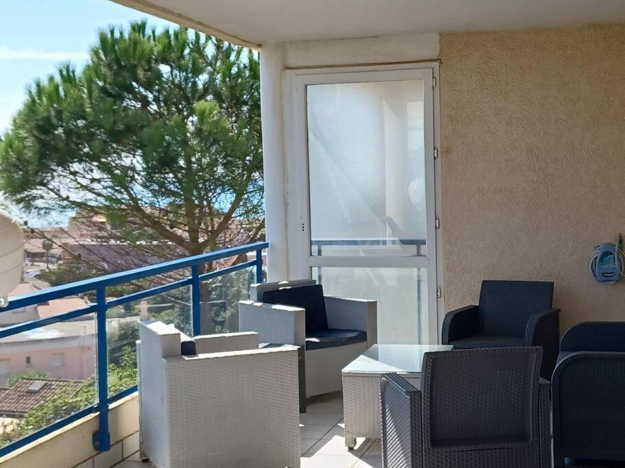 Plain-Pied, Terrasse, Piscine, Pleine Vue Mer, Plage A 6' A Pied, Parking, Wifi Fleury  Exterior photo