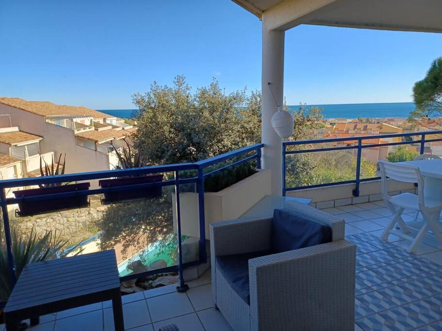 Plain-Pied, Terrasse, Piscine, Pleine Vue Mer, Plage A 6' A Pied, Parking, Wifi Fleury  Exterior photo