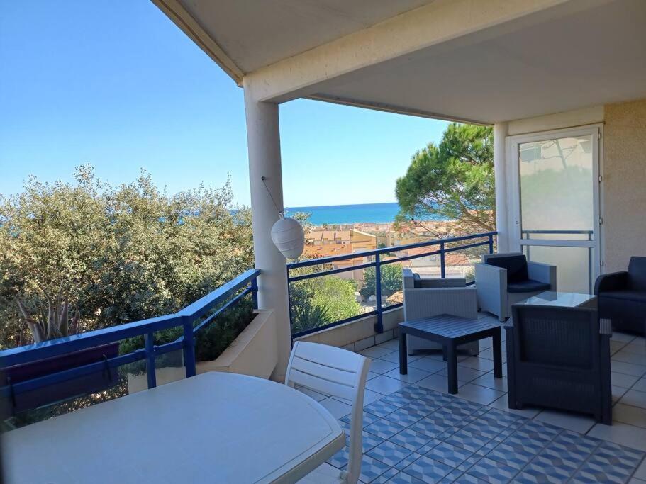 Plain-Pied, Terrasse, Piscine, Pleine Vue Mer, Plage A 6' A Pied, Parking, Wifi Fleury  Exterior photo
