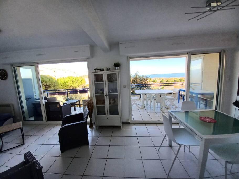 Plain-Pied, Terrasse, Piscine, Pleine Vue Mer, Plage A 6' A Pied, Parking, Wifi Fleury  Exterior photo