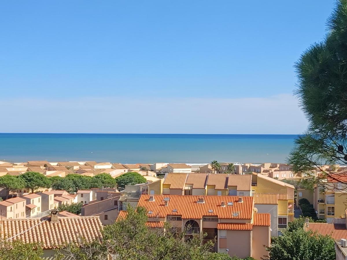 Plain-Pied, Terrasse, Piscine, Pleine Vue Mer, Plage A 6' A Pied, Parking, Wifi Fleury  Exterior photo